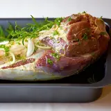 stuffed leg of mutton