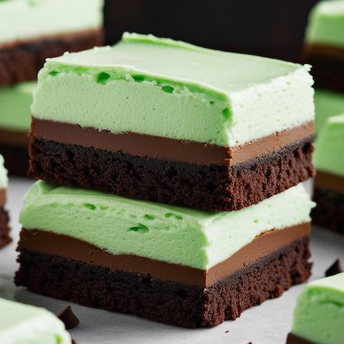 Crème de Menthe Squares